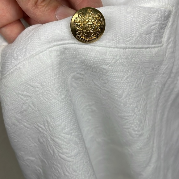 New Veronica Beard Channing Jacquard Sheath Dress In White Long Sleeve Sz 8 - Picture 3 of 14